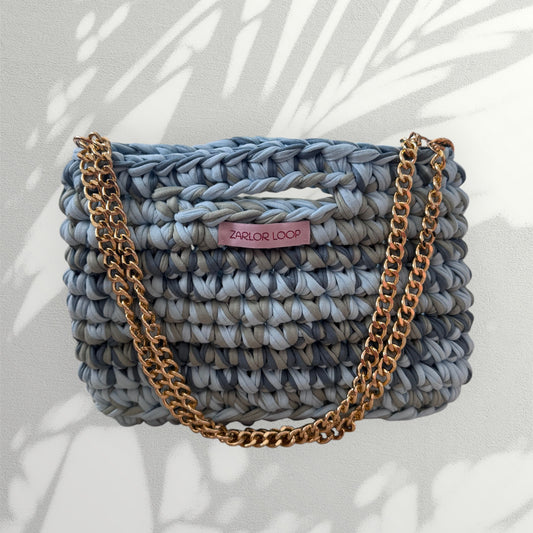 Ti Zarlor Bag Sky Blue, Khaki, and Dark Blue