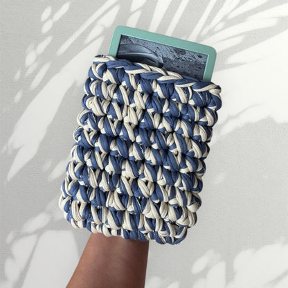 Kindle e-reader sleeve The Sleeper Blue, Silver and Beige